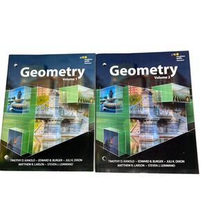 Houghton Mifflin‎ Harcourt Geometry Textbook Volumes 1 & 2 Homeschool Bundle